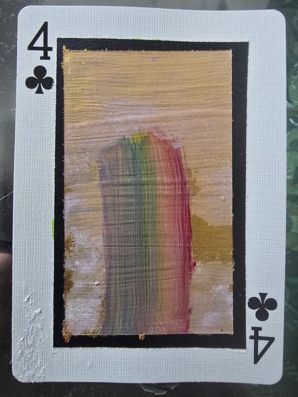 ACEO original rainbow #4, fantasy 2.5 x3.5