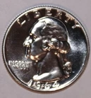 1964-P Washington Quarter - Proof - #9628D FREE SHIPPING