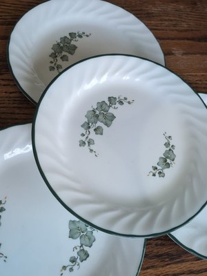Corelle CALLAWAY IVY Swirl Pattern - 7 1/4'' Bread Dessert Plates Set of 4