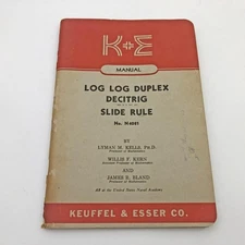 K&E Slide Rule Manual 4081 Log Log Duplex Decitrig Keuffel & Esser Booklet 1947