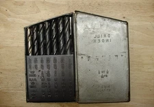 VNTG Huot USA  Drill Index,Fractional Bits 1/16"-1/2" By 64ths,W/23 Bits,FAIR