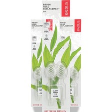 Radius Soft Replacement Brush Heads 2 Toothbrush 3 Pack