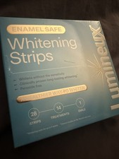 Lumineux Whitening Strips Enamel Safe 28 strips 14 treatments NEW SEALED 03/27