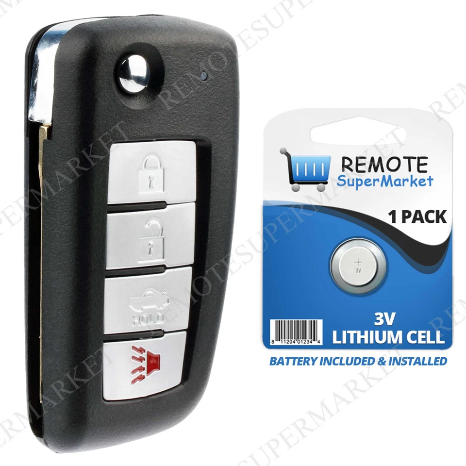 Replacement for Infiniti 2002-06 G35 Q45 2004-10 QX56 Remote Car Flip Key Fob Foto 2 de 4