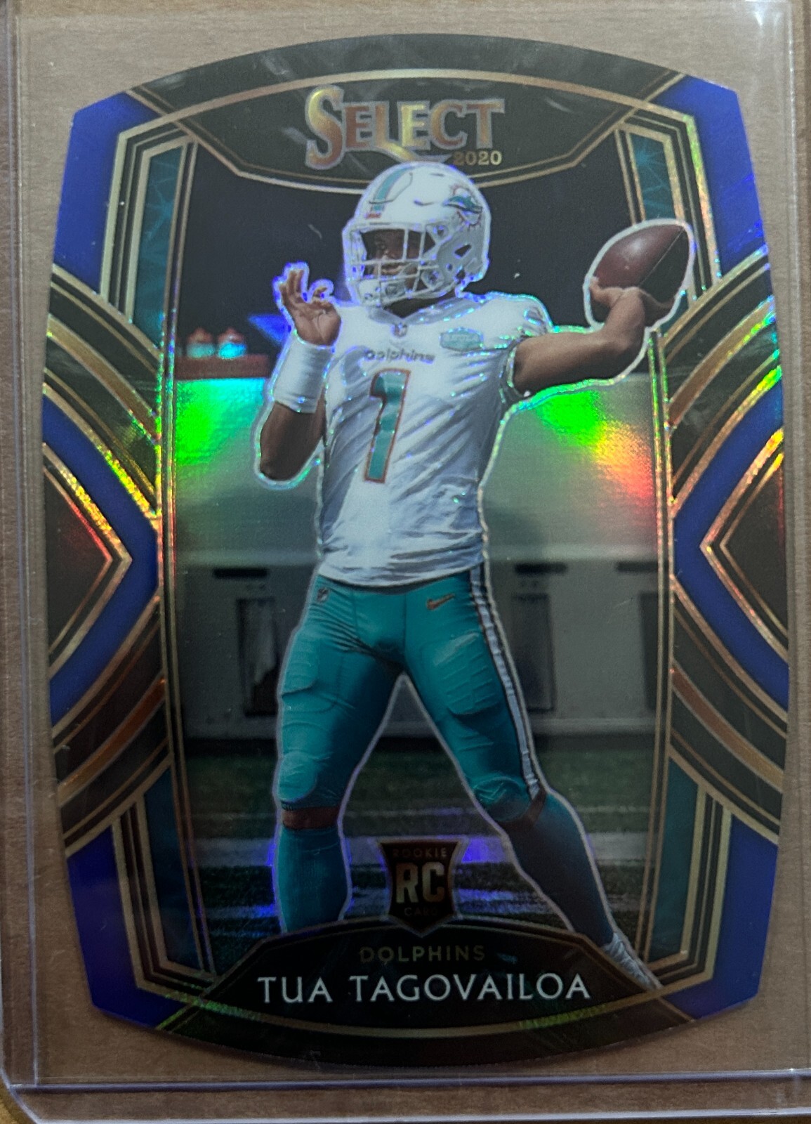 2020 Panini Select Die Cut Blue Club Level TUA TAGOVAILOA