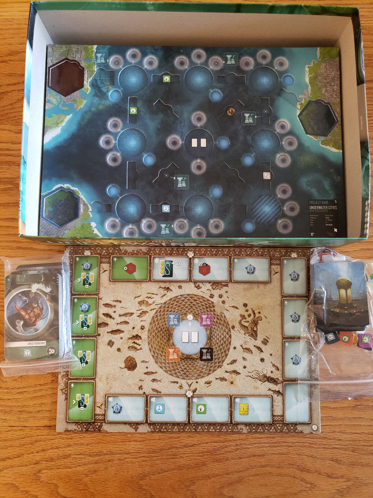 Underwater Cities with New Discoveries expansion Board Game Gems