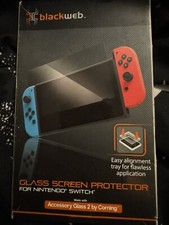 Blackweb Glass Screen Protector Nintendo Switch Wear On Box Never Been Opened 