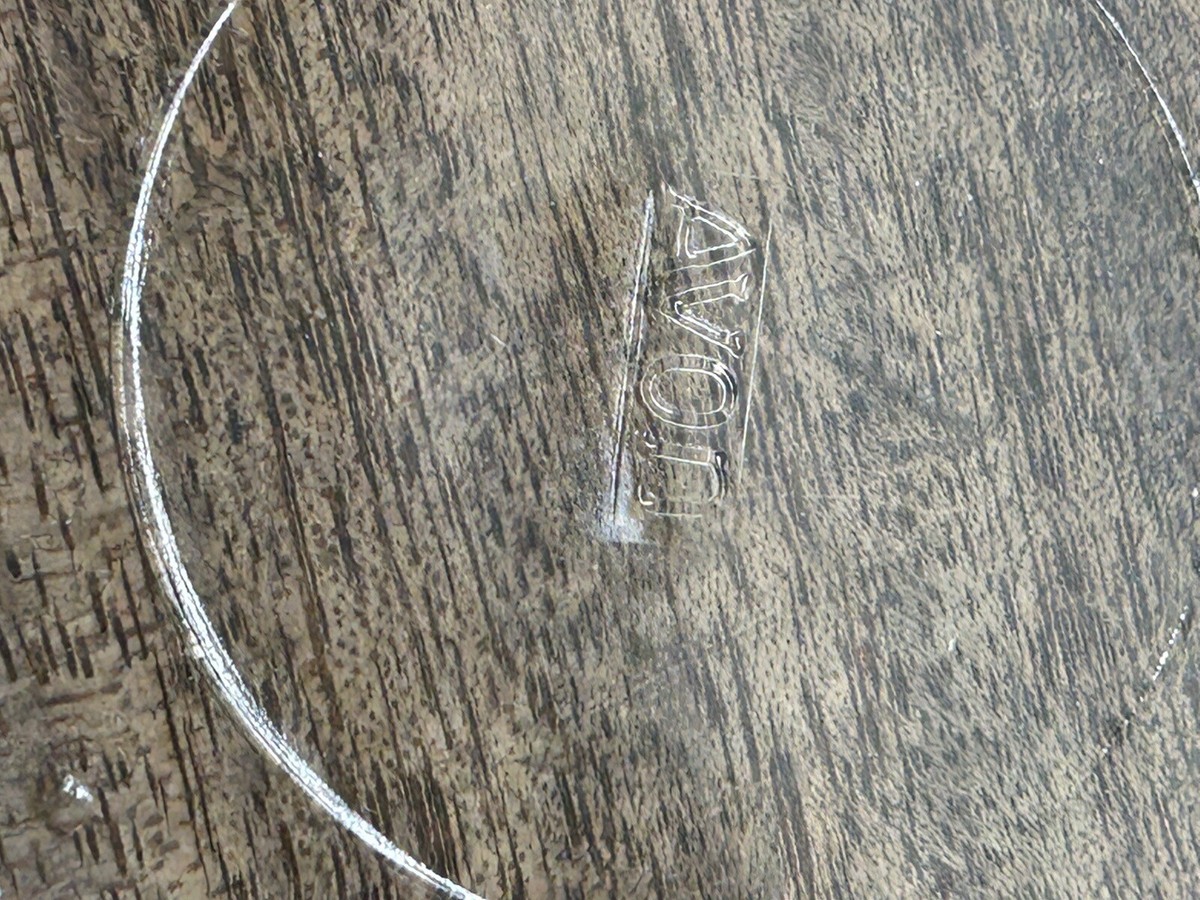 AVON エイヴォン　ハンドシェープディッシュ Vintage Avon Candy Dish Jar - Trinket Dish - Clear Glass