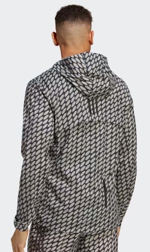 $130 adidas X Marimekko Marathon Running Jacket HR8203 Men’s Medium Black Rare - Picture 6 of 9