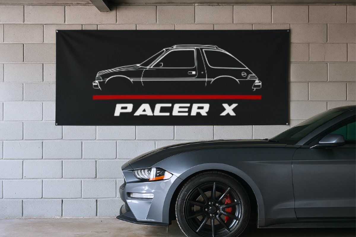AMC Pacer X Decoration Banner Stylish Car Enthusiast Decor 60x180cm