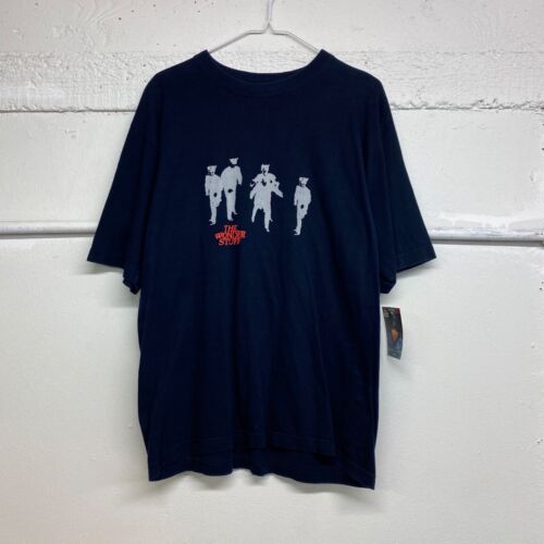 The Wonder Stuff Vintage Concert Tour T-Shirt Groovers Back on Manoeuvers Navy - Picture 1 of 4