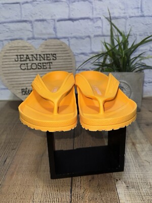 Birkenstock Honolulu EVA Foam Sandals 44 Orange Men display picture 2