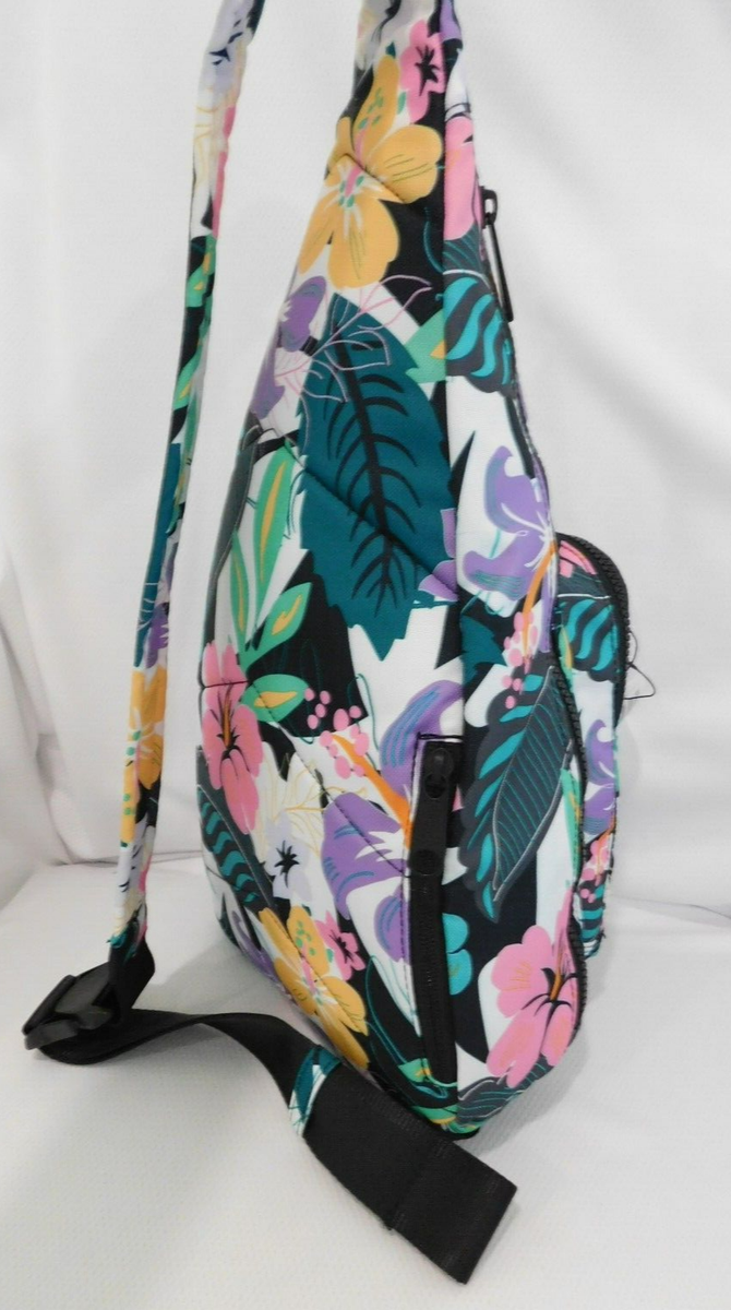 VERA BRADLEY ReActive Sling Backpack Purse - Island Floral  display picture 2