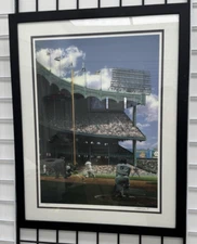 Mickey Mantle & Roger Maris OLD Yankee Stadium 30"x25" Litho Bill Purdom SN/799