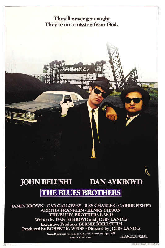 1980 The Blues Brothers Vintage Movie Poster Print 36x24 9Mil Paper Comedy Film Wall Art