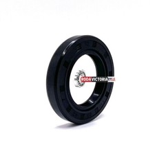 DICHTOMATIK 25x42x7 Oil-Seal Rubber, Double Lip with Spring ring