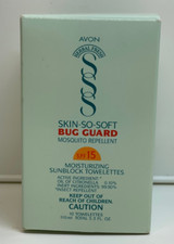 Avon Skin So Soft Bug Guard mosquito Repellant Towelettes, 2 Packs of 10 SPF15