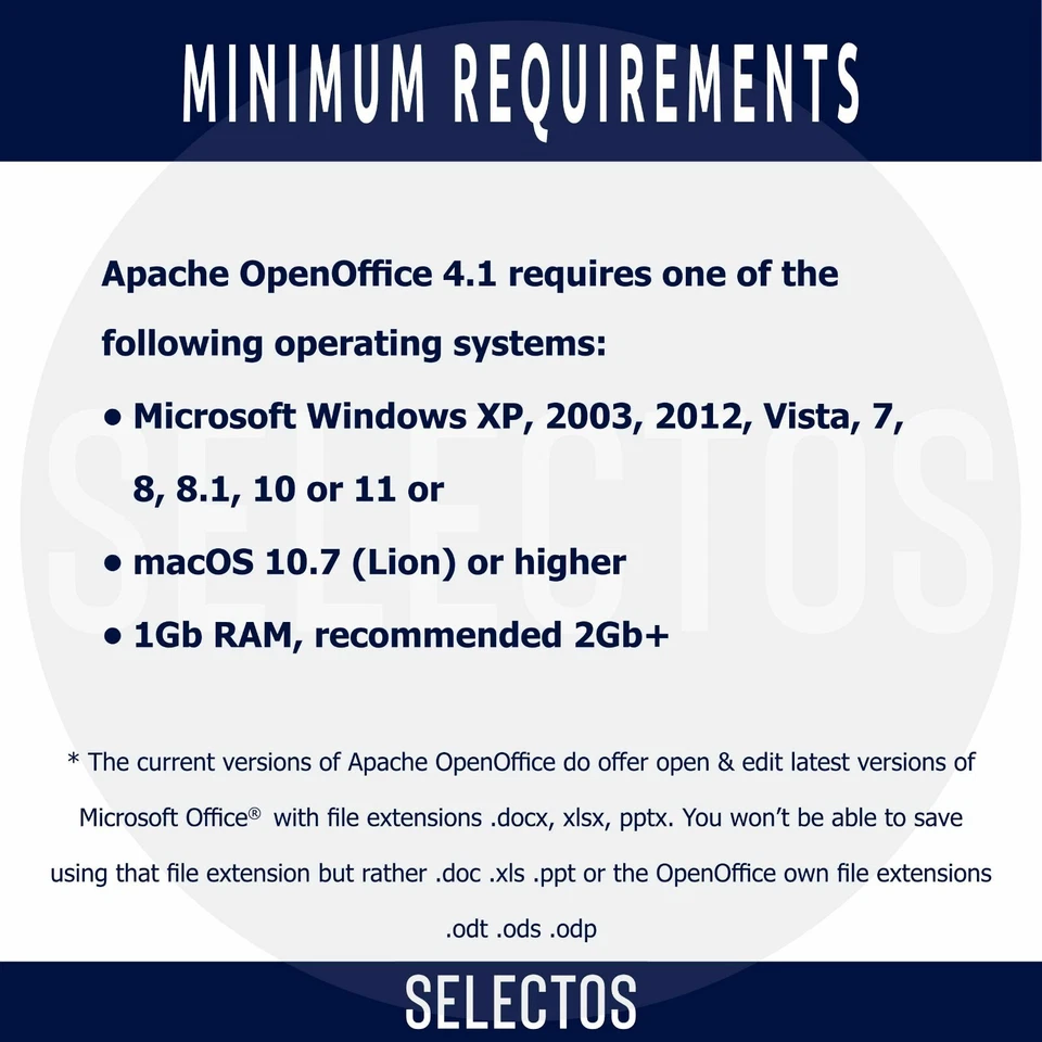 Open Office Suite 2025 DVD Disc Lifetime License  Most Popular Operating Systems - Image 3 of 4