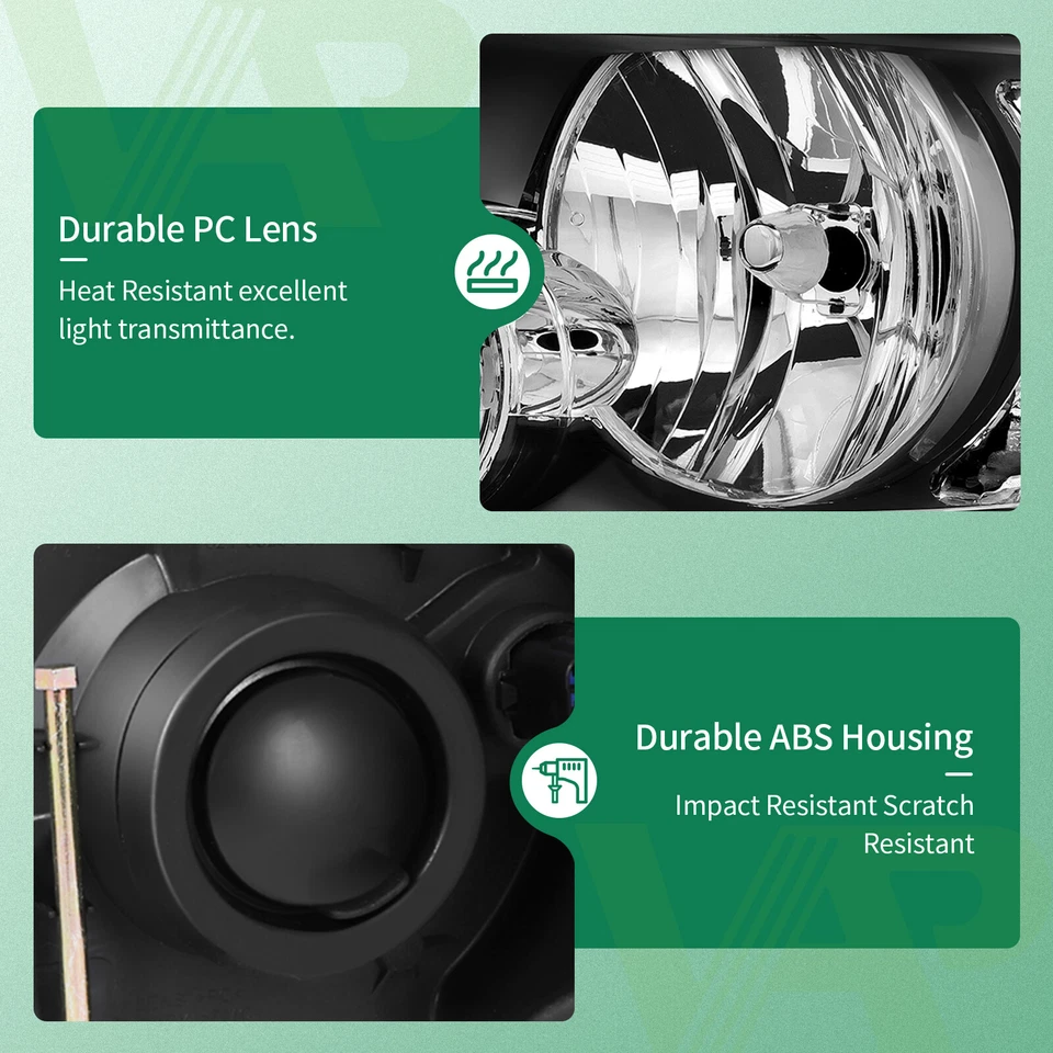 Fits 2003-2006 Ford Expedition Headlights Assembly Replacement Pair Left + Right - Изображение 4 из 4