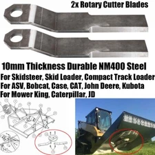 Heavy Duty NM400 Steel Rotary Grass Cutter Blades For Mower King Skidsteer Deere