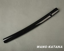 56CM Wakizashi Lacquered Saya Replacement Black Wood Sheath Glossy Scabbard