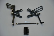 CNC Fußrastenanlage Racing Rearset für Honda CBR 900 893 RR SC28 92-95 schwarz