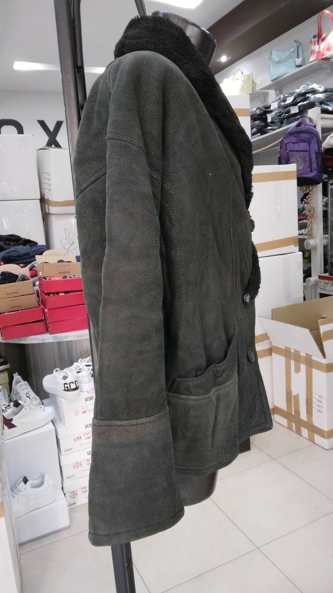 Leonardo Shearling Coat For Women Black Genuine Leather Size Leonardo Shearling Coat For Women Black Genuine Leather Size