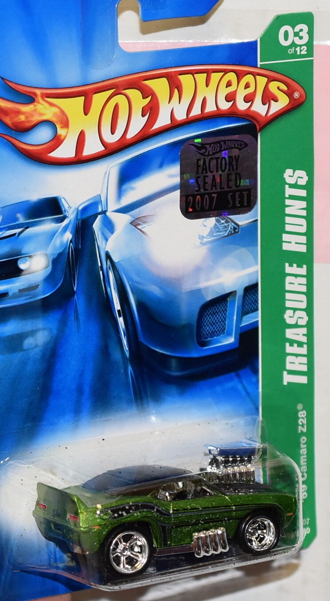 HOT WHEELS 2007 SUPER TREASURE HUNT '69 CAMARO Z28 FACTORY SEALED