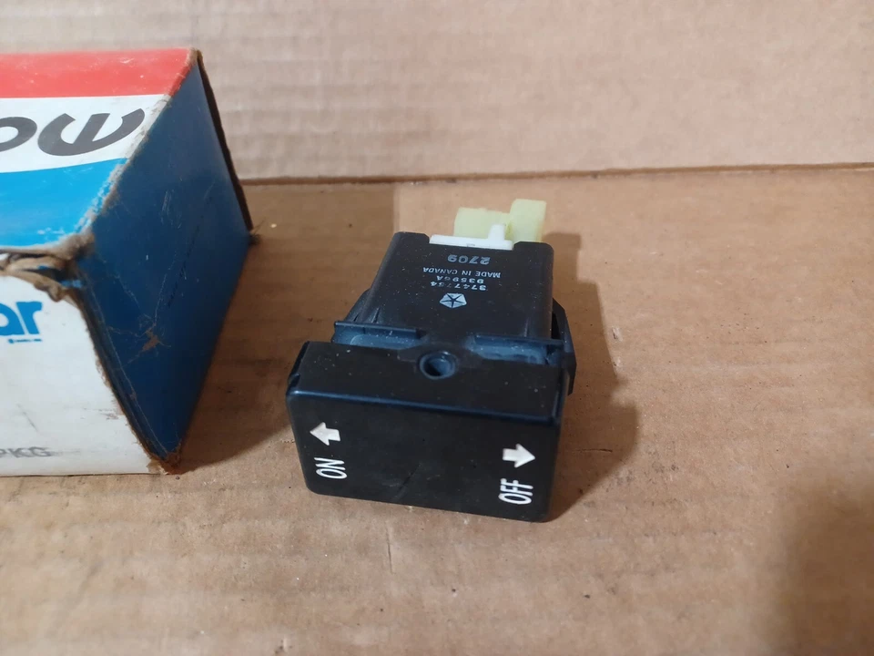 Mopar 1979 - 1983 Dodge Cordoba Magnum rear heated window switch 4186361 NOS - Image 2 of 4