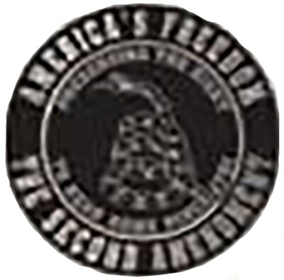 Pack of 50 2nd Amendment America's Freedom Motorcycle Hat Cap Lapel Pin HP6049