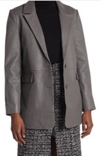 New With Tags Walter Baker Leather blazer jacket M