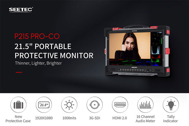 21.5 inch 1000nit Portable Protective Field Monitor 3G-SDI HDMI