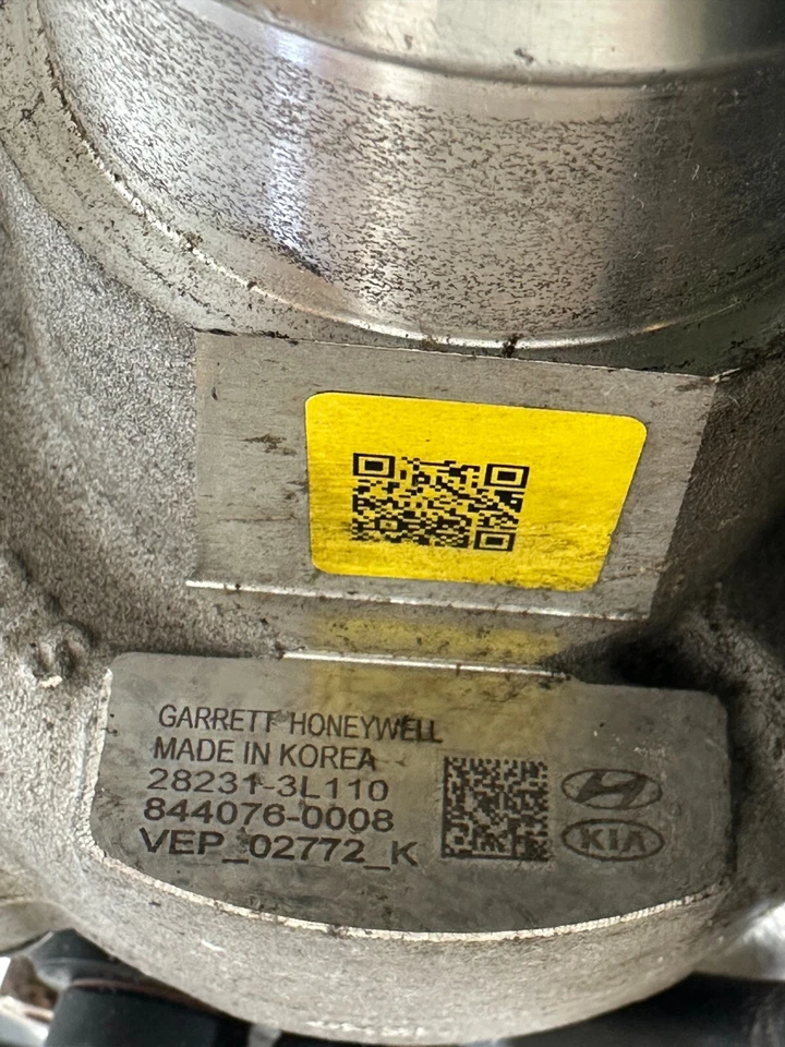 RIGHT TURBO CHARGER KIA STINGER GENESIS G80 V6 3.3L 2018 -2020 OEM # 28231-3L110 - Image 2 of 4