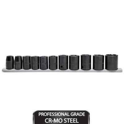#ad Husky 1 2 in. Drive Standard Metric 6 Point Impact Socket Set 11 Piece $34.99