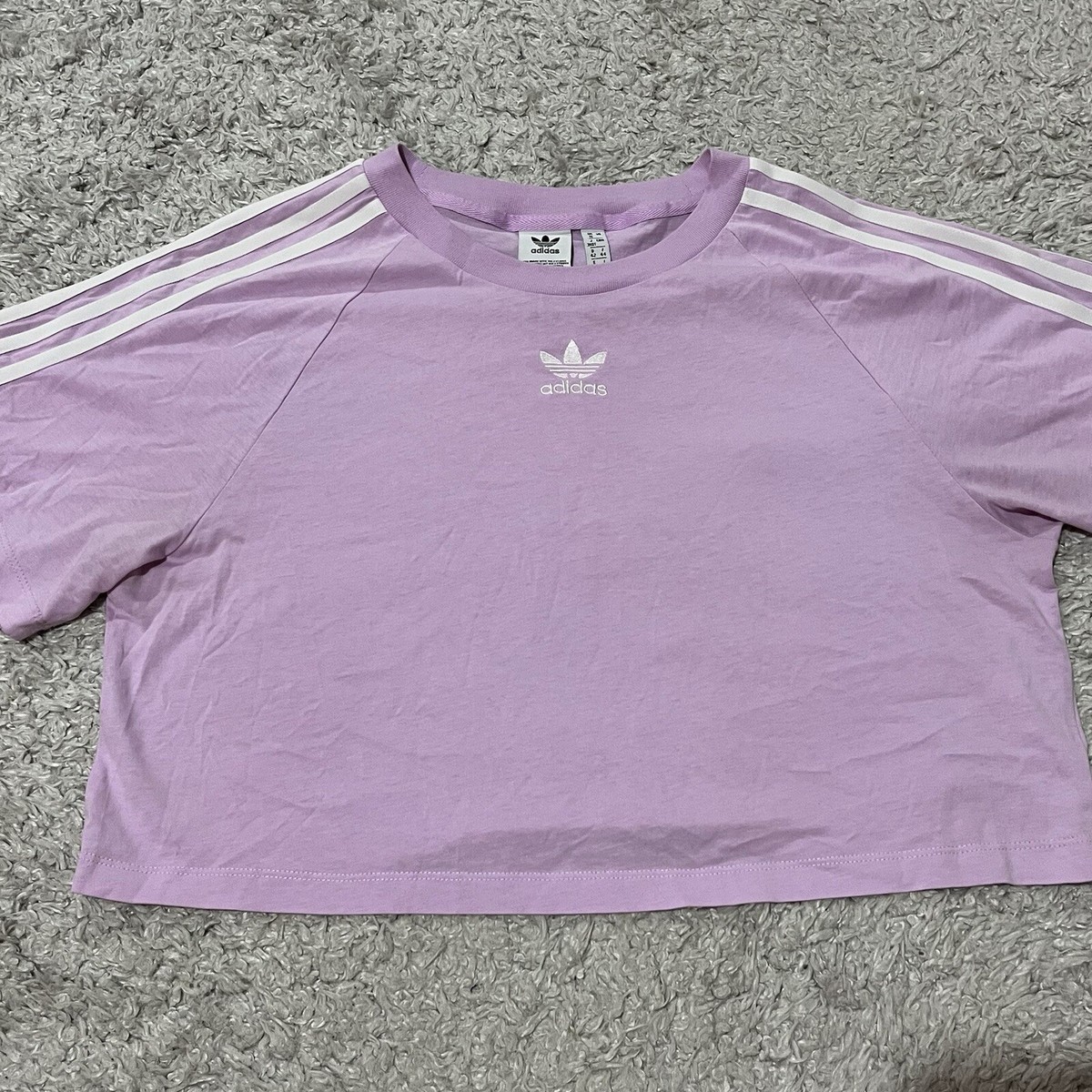 light purple adidas shirt