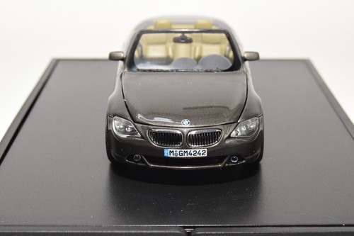 B25 1:43 MINICHAMPS BMW SERIE 6 SERIE 6 CONVERTIBILE MET. BROWN DEALER MIB - Foto 5 di 18