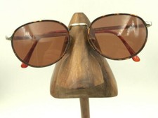 Vintage Guess GU397 Amber Gold Metal Oval Sunglasses Korea FRAMES ONLY