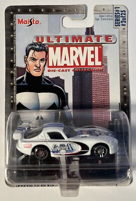 Maisto Ultimate Marvel Punisher Series #1 Dodge Viper GTS Die Cast (B42)