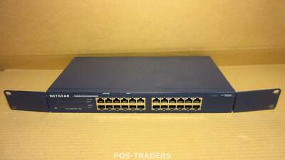 Netgear JGS524 V1 ProSafe 24-Port 10/100/1000 Gigabit Network Switch + RACK EARS