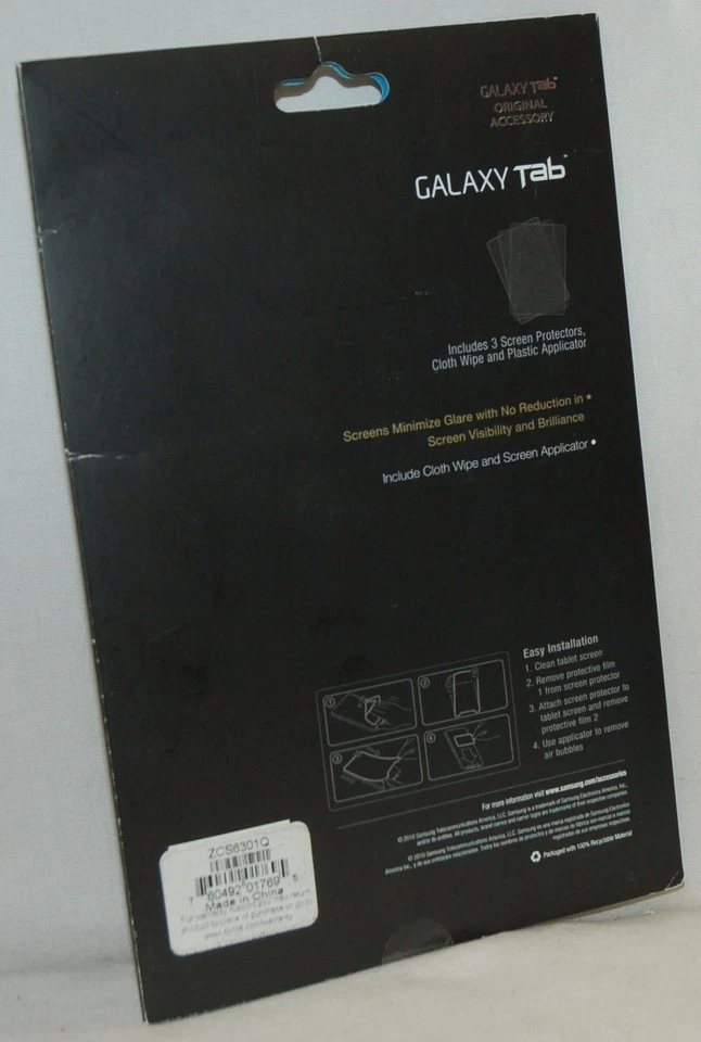 3 NEW OFFICIAL Samsung ZCS6301Q Screen Protectors Samsung Galaxy Tab 7" 7.0 LCD - Image 3 of 3