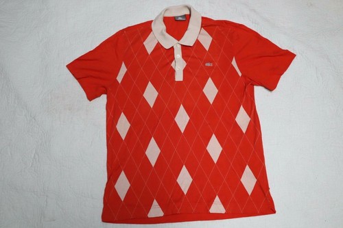 Vtg LACOSTE Mens Short Sleeve Orange 