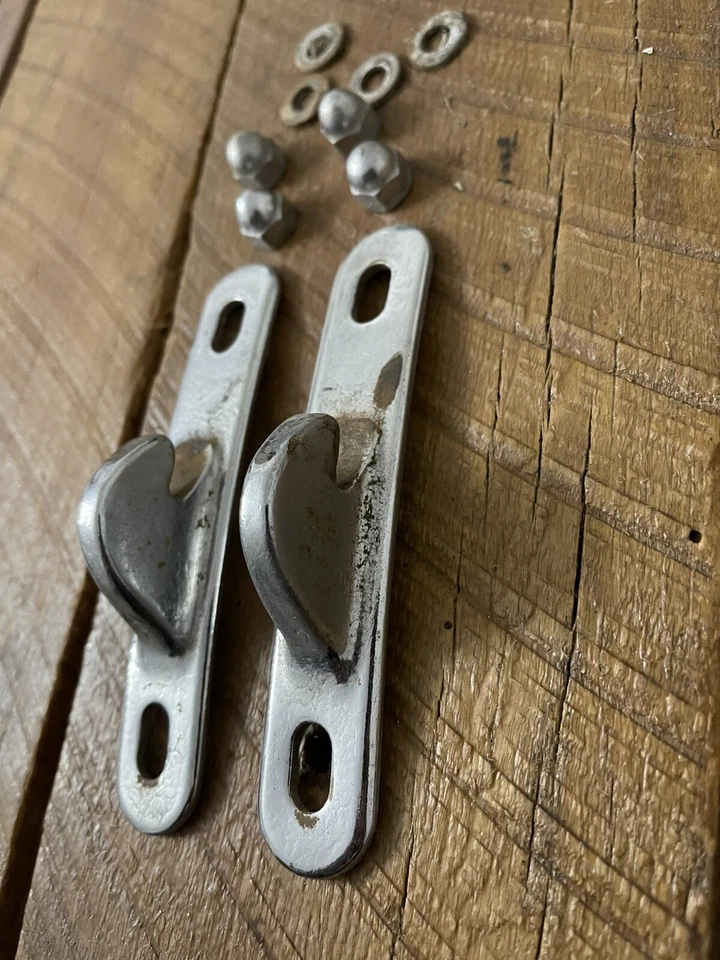 Pestillos de asiento trasero para camioneta Ford 1962-1964 Galaxie Country sedán Fairlane OE Foto 3 de 4