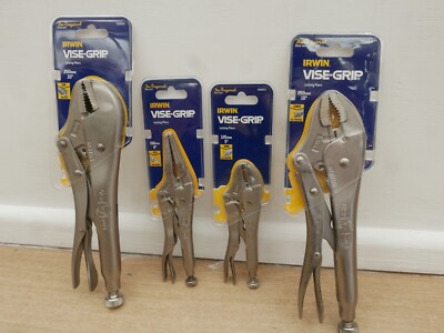 4er SET IRWIN VISE-GRIP SELBSTSICHERNDE MAULWURFGRIFFE ZANGE 5WR 6LN 10R & 10WR