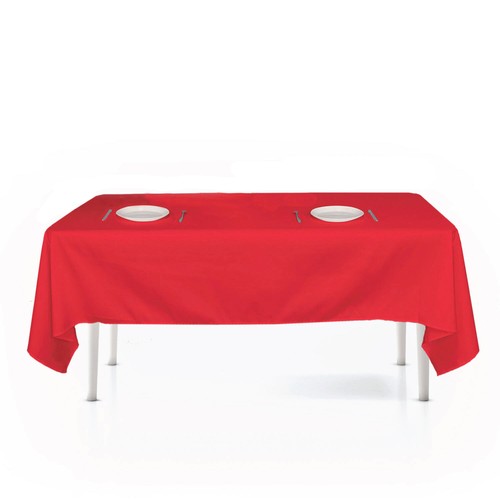 Red Table Cloth Polyester table skirt cover Tablecloth Christmas Tableware Party - Picture 8 of 24