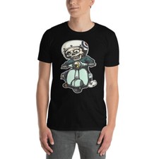 SKELETON BIKER MOTORCYCLE RIDER FUN GRAPHIC Short-Sleeve Unisex T-Shirt