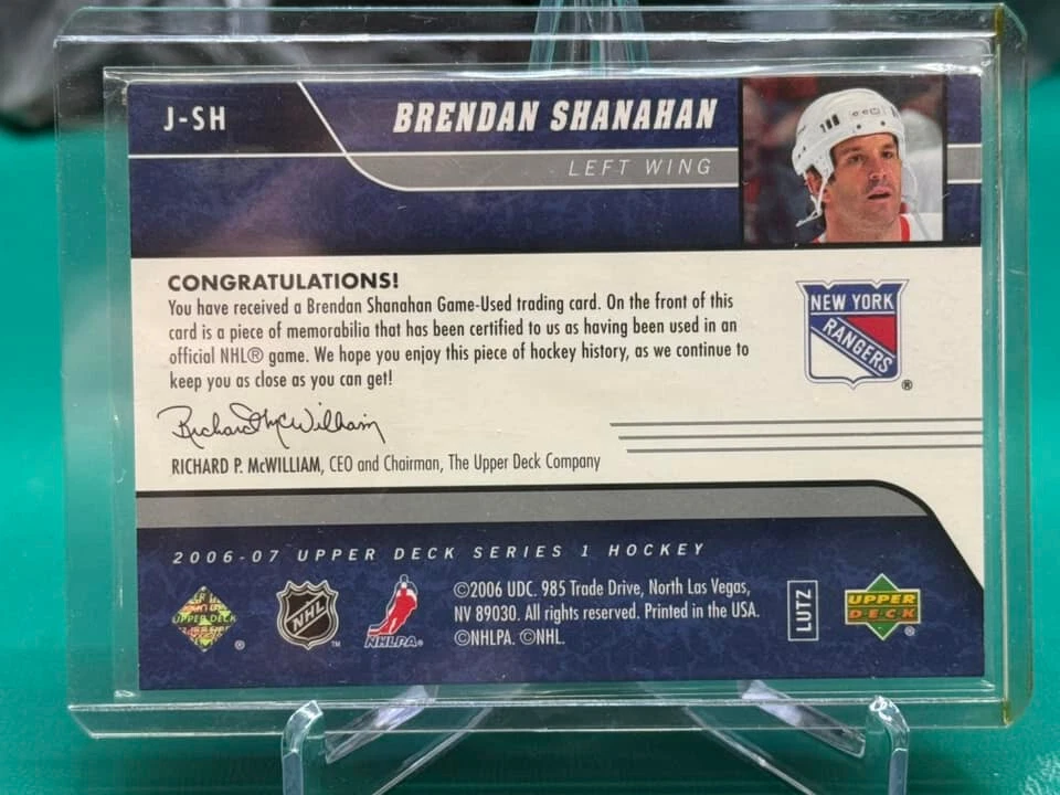 2006-07 Upper Deck - Ud Game Jersey #J-SH Brendan Shanahan (MEM) - Image 2 of 2