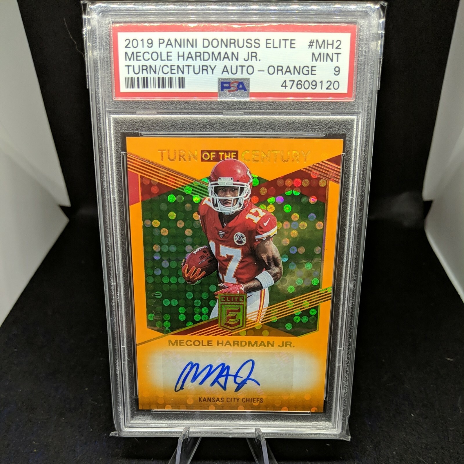 Mecole Hardman Panini Donruss Elite Turn of the Century Autographs #MH2 Orange