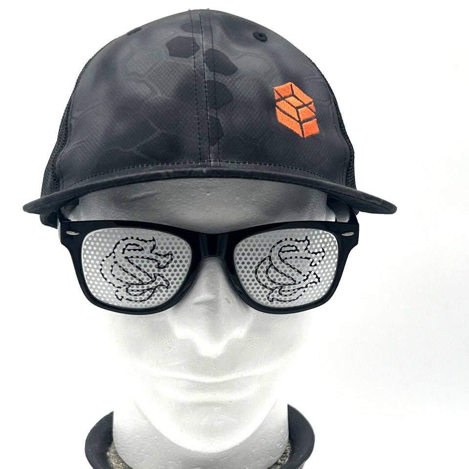 Kryptek Tactical Camo Trucker Hat Typhon Black Richardson Style 112P Cap - Image 2 of 4