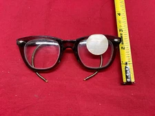 Sellstrom 677 Black Plastic Frame Safety Googles 6.00C Sel Hard Lens VINTAGE!