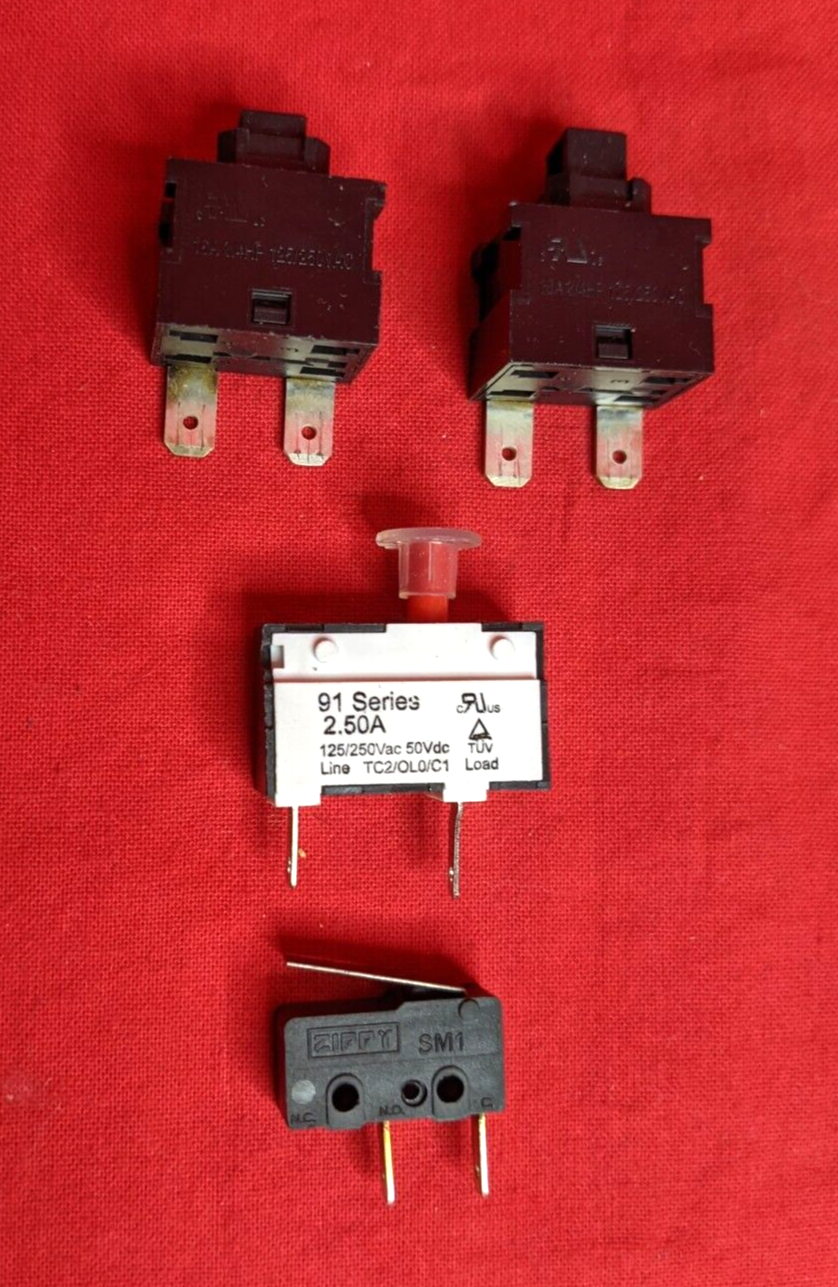 Dyson DC33 DC41 DC65 DC66 Brush On Off Switch Replacement Kit 4-Pack